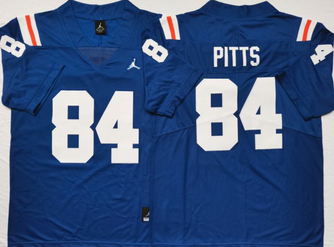 Men Florida Gators #84 Pitts Blue 2025 NCAA Jersey style 1